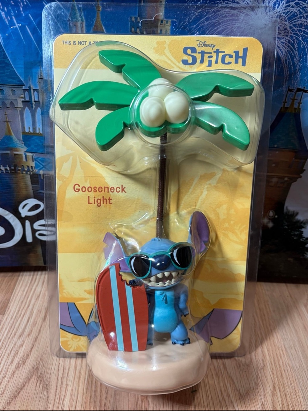 Disney Lilo & Stitch - Stitch Coconut Tree and Surfboard Gooseneck Light New